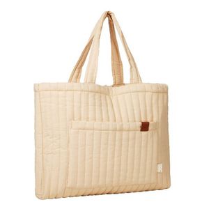 Fabelab Quilted 100% Organic Cotton Weekender Tote Bag 60cm Wheat