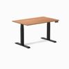Desky Dual Melamine Sit Stand Desk Matte Black Frame 120cm
