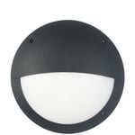 CLA Lighting Bulk Exterior LED Eyelid Black Bulkhead Light IP66 IK10 Black
