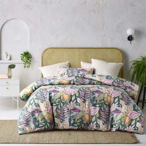 Carmila Linen Cotton Printed Quilt Cover Set