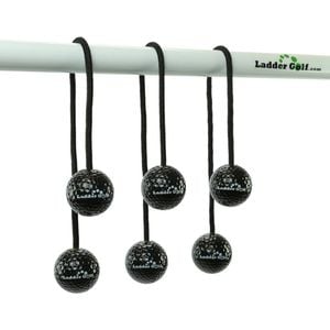 Vivere Ladder Golf Hard Bolas (3 pack) - Black - Replacement or additional bolas