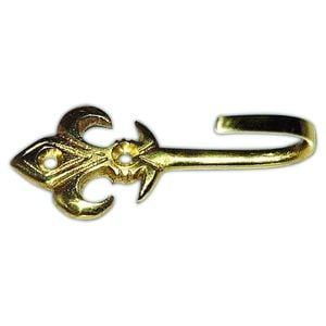 Windoware Fleur-De-Lys Tieback Hook Brass