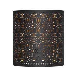 Verve Design 19cm Black And Gold Floral Laser-Cut Lamp Shade