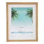 LVD Framed Glass/Resin 40x50cm Print Malibu Wall Hanging Art