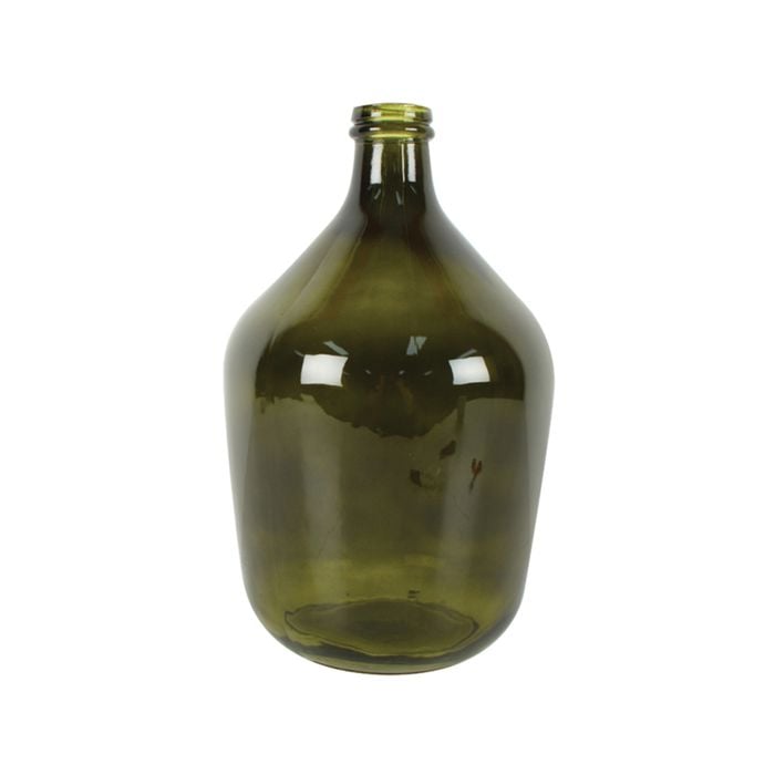 Maine & Crawford Burch Bottle Neck 38x23cm Glass Vase - Green