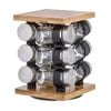 12pc Davis & Waddell Romano Spice Jar Set w/ Rack 21cm - Natural/Clear