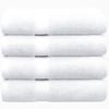 LINENOVA 4PCS 100% Cotton Extra Large Soft Bath Towels Sheets Set - White