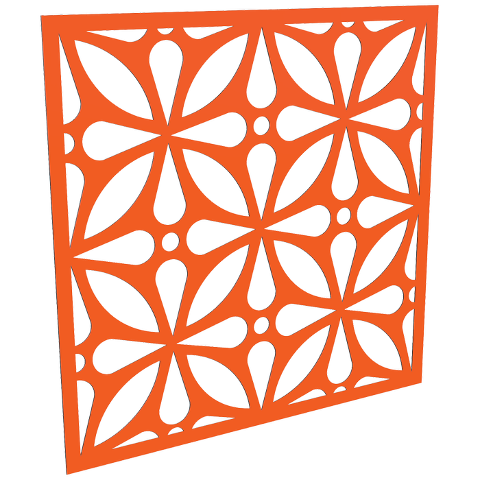 ProtectorAl 300-1200w x 300-1200h Orange/Gloss White Morrocco Unframed Composite Deco Panel