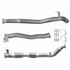 Ignite Exhausts Turbo Back For Toyota Landcruiser 76 Series V8 Wagon 3" Cat With Pipe Raw Aluminised Steel