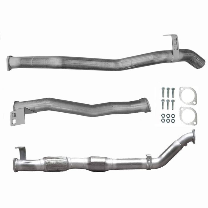 Ignite Exhausts Turbo Back For Toyota Landcruiser 76 Series V8 Wagon 3" Cat With Pipe Raw Aluminised Steel