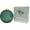 LVD Glass Candle Bauble Home/Office Decor 12x12cm - Coastal Cyprus