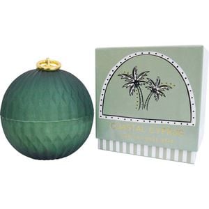 LVD Glass Candle Bauble Home/Office Decor 12x12cm - Coastal Cyprus
