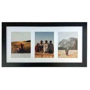Frankie & Me Wooden Collage 6x8'' Triple Picture Frame Home/Office Decor Black
