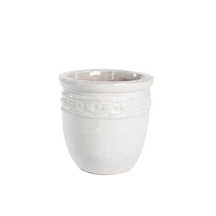 Northcote Pottery 54cm White Studded Pot