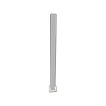 SECTOR PANEL Fencing 60 x 60mm x 2.0m Gull Grey Flanged Post