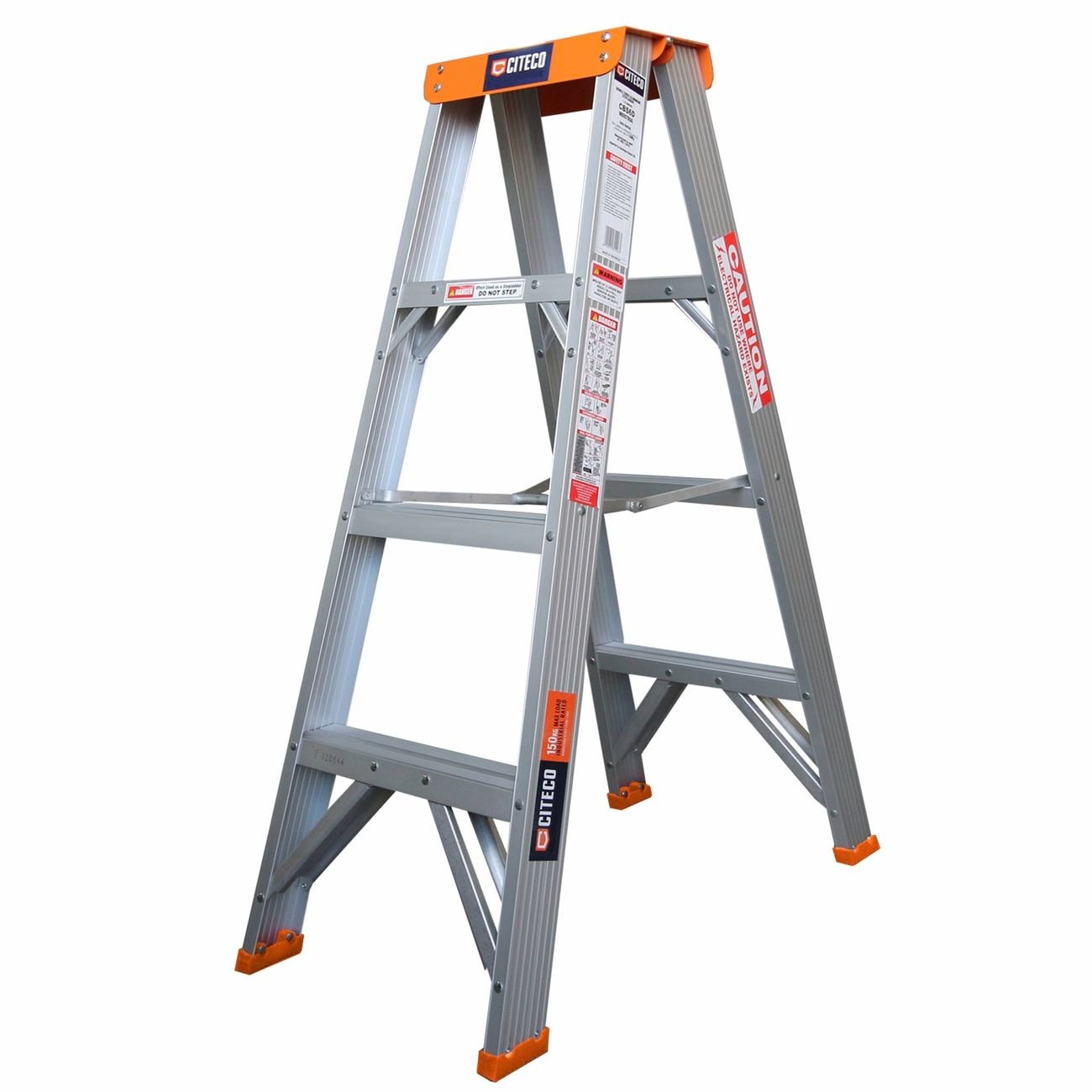 Citeco industrial double sided aluminium ladder best suited to landscapers and carpenters
