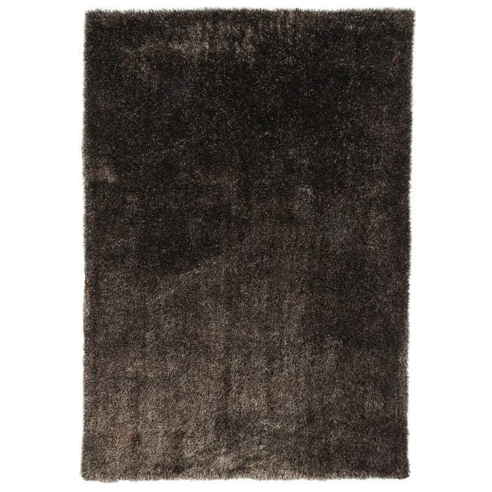 Hufflett 160 x 230cm Licorice Olinda Polyester Shag Pile Rug