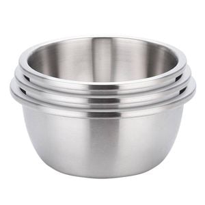 SOGA 3Pcs Matte Stainless Steel Mixing Bowl