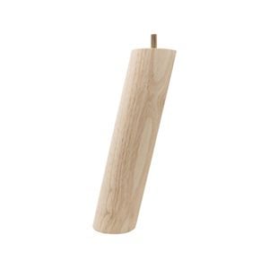 Adoored 60 x 60 x 250mm Round Angled Raw Wood Furniture Leg