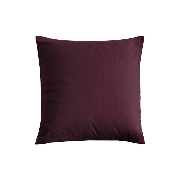 Dreamaker Superfine Washed Microfibre European Pillowcase Cherry
