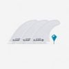 Decathlon - 3 Fins 500 Soft Edge Fins 4"5 X3 White New Material - One Size