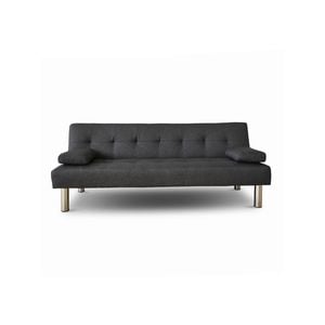 Casa Decor Sofia 2 in 1 Sofa Recliner Lounge Bed Futon Charcoal