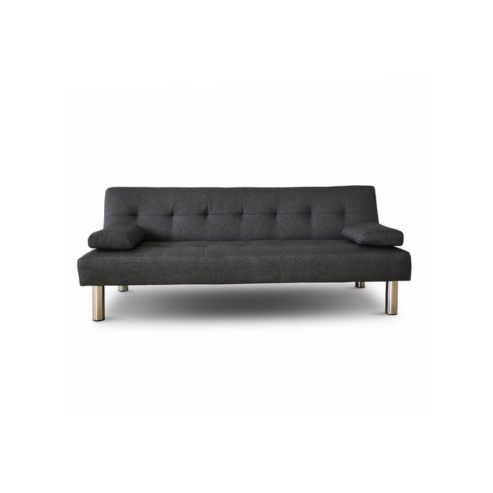 Casa Decor Sofia 2 In 1 Sofa Recliner Lounge Bed Futon Charcoal