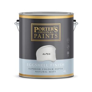 Porter's 4L Alpen Eggshell Finish Broadwall Washable Paint - 4L
