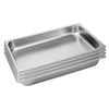 SOGA 4 Pack Gastronorm GN Pan 1/1 Stainless Steel Tray 6.5cm Deep