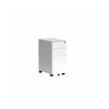 Olg Tempo Mobile Pedestal Rounded Corners White W300mm X D450mm X H592mm