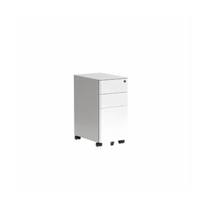 Olg Tempo Mobile Pedestal Rounded Corners White W300mm X D450mm X H592mm