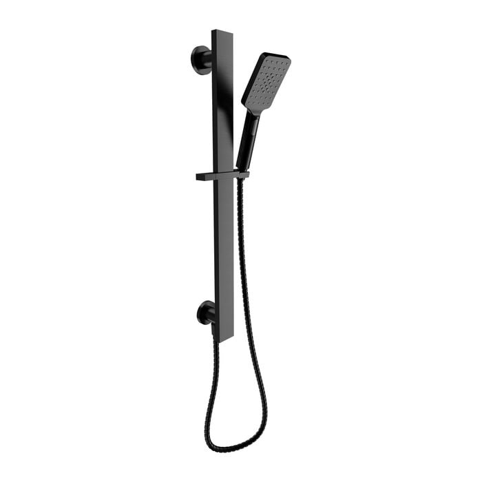 Aquatica Metalique Multi Spray Handshower Set Black (Built-in Elbow) - Black