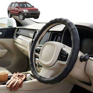 Australian Goose Steering Wheel Cover for Kia Sportage 2005 - 2010 (KM) Circle Black