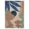 Loopsie-220cm X 150cm-moreira Printed Blue And Green Washable Rug