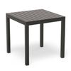 Halki Outdoor Table - Matte Charcoal - 77cm x 77cm