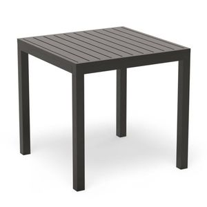 Halki Outdoor Table - Matte Charcoal - 77cm x 77cm