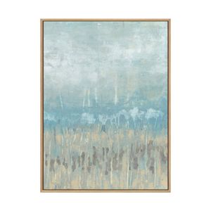 Artey | Coastline Abstraction II - Framed Canvas - Natural Frame - 60 x 80cm