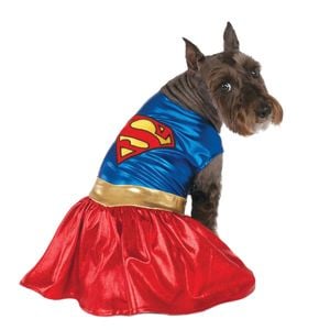 Superman Size S Supergirl Dress Deluxe Pet/Dog Party Costume