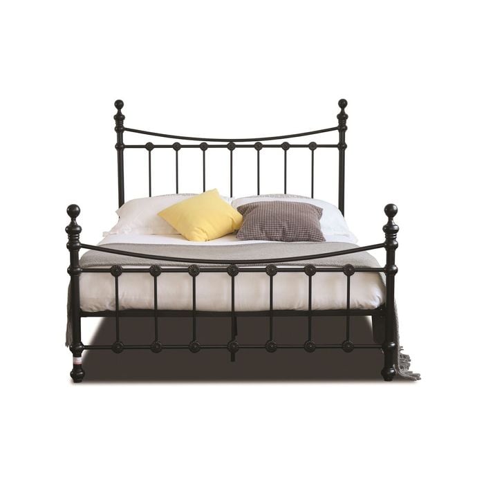 Istyle Modern Classic Julia King Metal Bed Frame Black