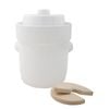 Davis & Waddell Fermentation Crock Stoneware Pot 33cm/5L - White