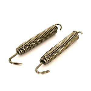 XYT World 2Pcs Exhaust Spring Pipe Muffler 83mm Black Fit For Honda Scooter Motorcycle Steel