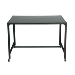 Foret Computer Desk Office Pc Laptop Table Study Workstation Home Black Metal