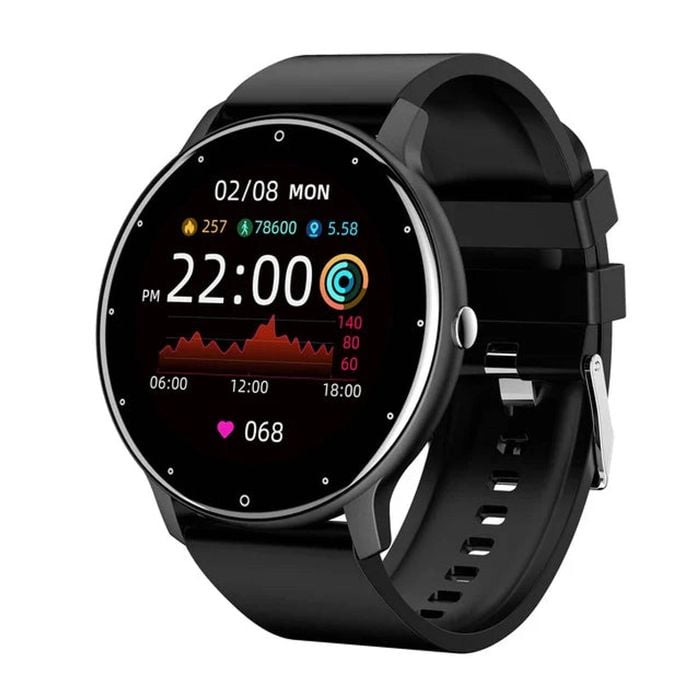 Smart Watch Full Touch Screen Fitness Tracker Ip68 (black)