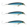 3x Rapala 14cm Saltwater X Rap Long Cast Sink Minnow Fishing Lure -Blue Sardine
