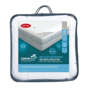 Tontine Comfortech Dry Sleep Waterproof Double Bed Mattress Protector 137x188 Cm