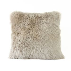 Naturally Sheepskins 45x45cm Stone Sheepskin Cushion Cover