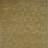 Handmade Contemporary Wool Rug - Triangle - Irish Cream - 110x160cm