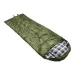 Mt Aspire Kids Sleeping Bag Single Camping Hiking Winter Thermal -10°C Army Green