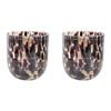 2PK LVD Glass Votive Candle Holder Home Decor 10cm Sabi