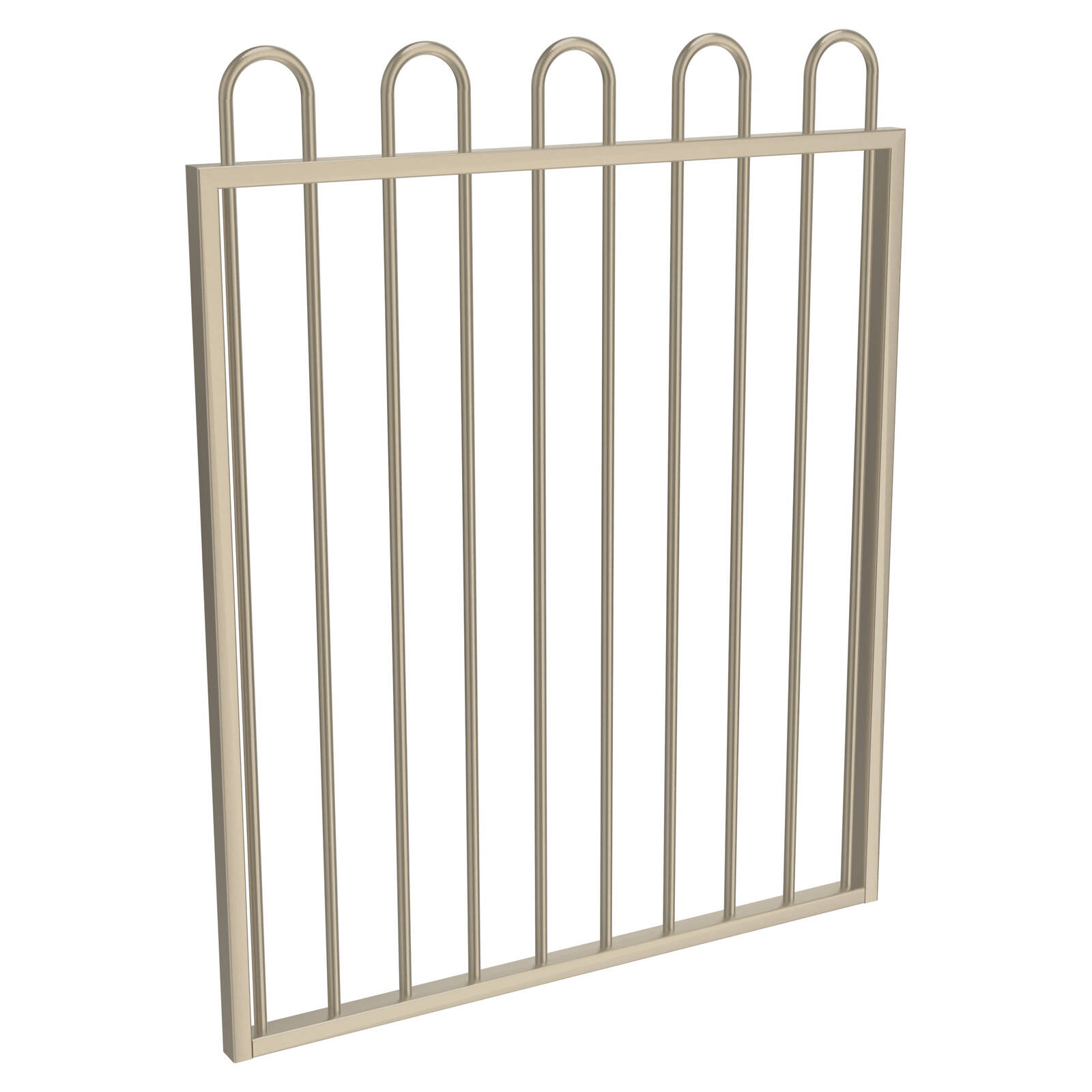 ProtectorAl 975 W x 1200mm H Paperbark Aluminium Pool Loop Top Gate product image